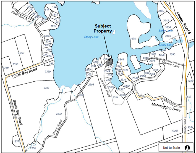 key map showing location of subject lands